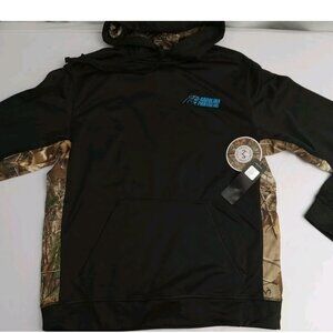 Dunbrooke NFL Men Carolina Panthers Pullover Hoodie Black/camouflage Size M